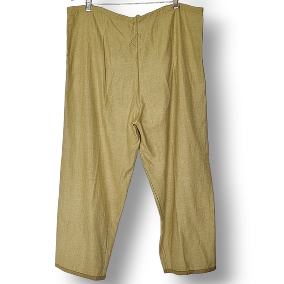 Tribe A People United Pants Size M Drop Crotch Relaxed Fit Drawstring Lagenlook - Picture 9 of 9